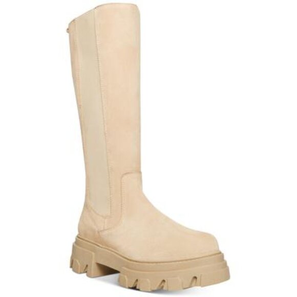NWT Steve Madden Women's Esma Lug Sole Boots Sand 5.5 - Picture 1 of 1